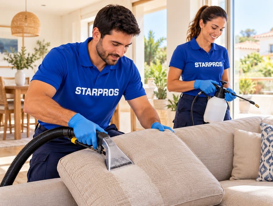 Sofa cleaning and waterproofing