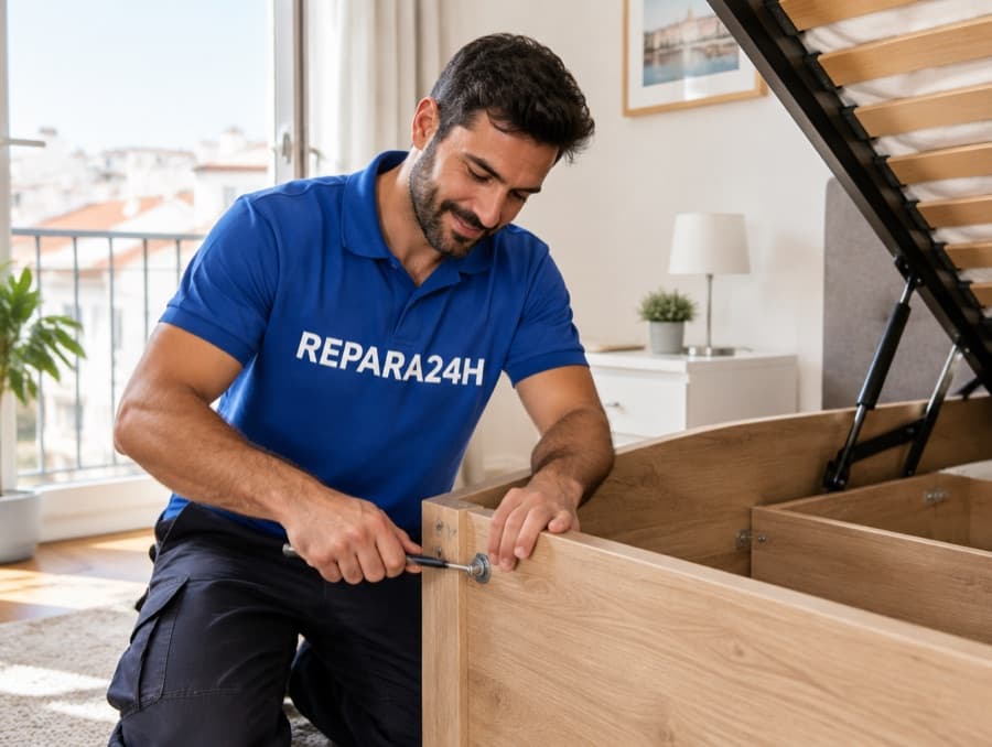 Assemble a storage bed