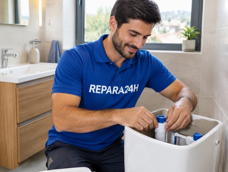 Repair a toilet cistern