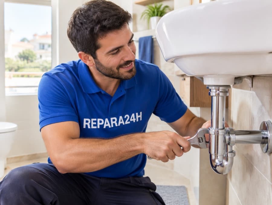 Repair a washbasin leak